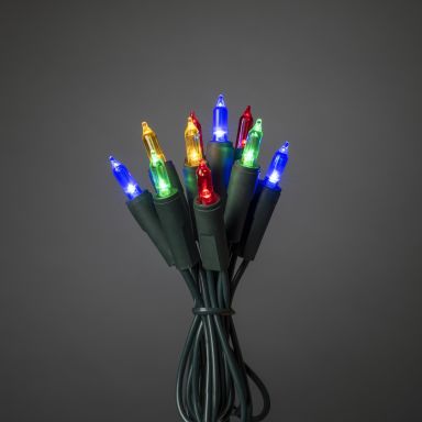 Konstsmide 6303-500 Ljusslinga färgade LED, grön kabel