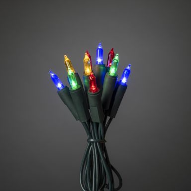 Konstsmide 6303-500 Lyskæde farvede LED, grøn kabel
