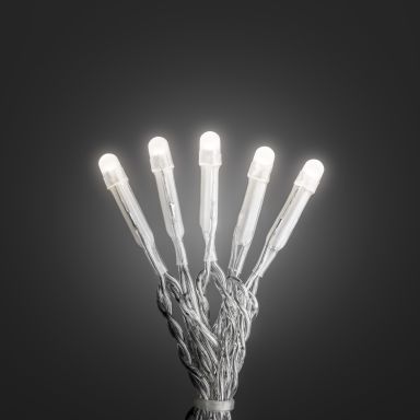 Konstsmide 6340-123 Ljusslinga frostad topp, varmvit, transparent