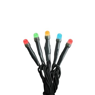 Konstsmide 6342-520 Ljusslinga frostad topp, färgade, mörkgrön kabel