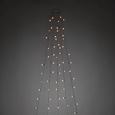 Konstsmide 6368-820 Juletreslynge cherry, LED, grønn kabel