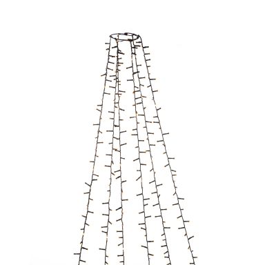 Konstsmide 6650-830 Julgransslinga frost, svart kabel, 2.4 m