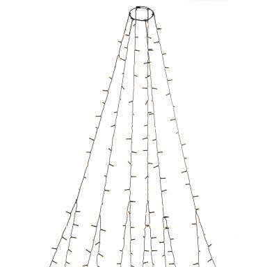 Konstsmide 6660-830 Juletreslynge frostet, rav, 1,8 m