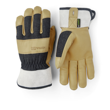 Hestra Pro Classic Denim Puutarhakäsineet beige/harmaa