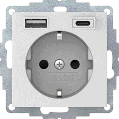 Hager 48041909 Pistorasia USB A+C