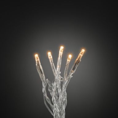 Konstsmide 6354-823 Lyskæde amber, transparent kabel