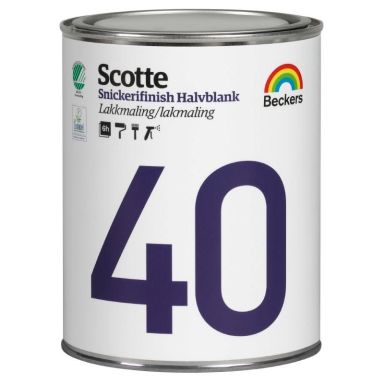 Beckers Scotte 40 Snickerifinish Lackfärg halvblank