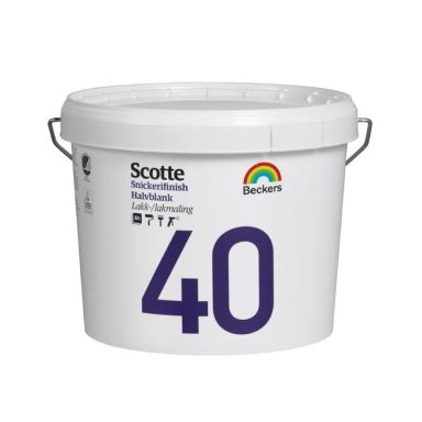 Beckers Scotte 40 Snickerifinish Lackfärg halvblank