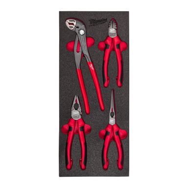 Milwaukee 4932493631 Tangsett 4 stk., med skuminnsatser