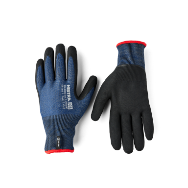 Hestra Job Thin Nitrile Cut Monteringshanske blå/svart