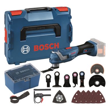 Bosch GOP 18V-34 Multiværktøj uden batteri og oplader, med tilbehør