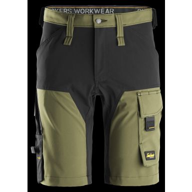 Snickers Workwear 6175 Fullstretchshorts grön/svart