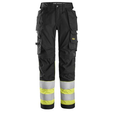 Snickers Workwear 6734 Varselbyxa svart/gul