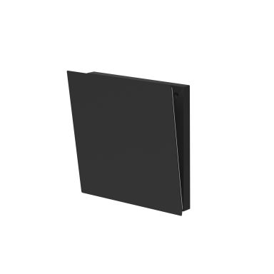 Fresh TL-DE Veggventil innvendig del, 160x160 mm, svart