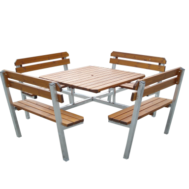 Eden Wood Quattro EW 0946-6P Picknickbord