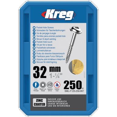 Kreg SML-F125-250-INT Pocket-Hole-ruuvi 32 mm