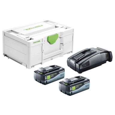 Festool SYS 18V 2x8,0/SCA16 Ladepakke 2 x 8,0 Ah, 18 V