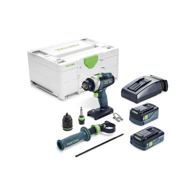 Festool QUADRIVE TPC 18/4 5,0/4,0 I-Plus Slagskrutrekker med batteri og lader