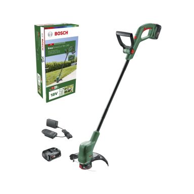 Bosch DIY 06008C1C05 Akkutrimmeri sisältää akun ja laturin