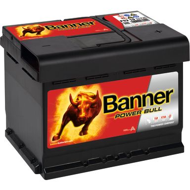 Banner Power Bull P6219M Startbatteri 12V, 62 Ah