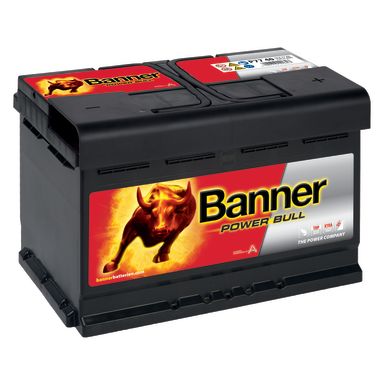 Banner Power Bull P7740M Startbatteri 12V, 77 Ah