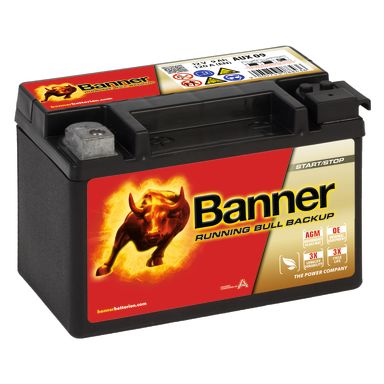 Banner Running Bull BackUp 50900M Startbatteri 12V, 9 Ah