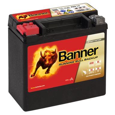 Banner Running Bull BackUp 51400M Startbatteri 12V, 12 Ah