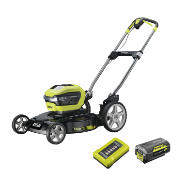 Ryobi MAX POWER RY36LMMX51A-140 Gräsklippare med batteri och laddare