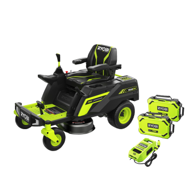 Ryobi MAX POWER RY72ZTRX76-210 Åkgräsklippare med batteri och laddare