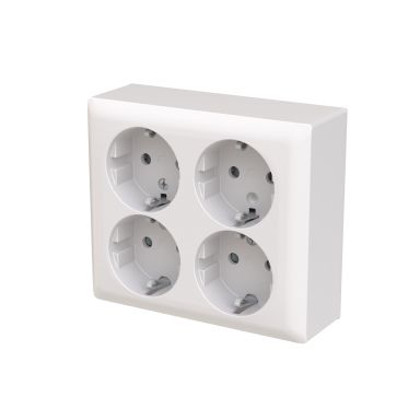 ABB Saga 404EA-916 Stikkontakt 4-veis
