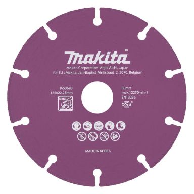Makita B-53693 Diamantkapskiva 125x1,3x22,23 mm, stål