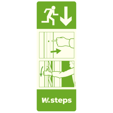 W.steps WURS IS-ST Instruktionsskilt