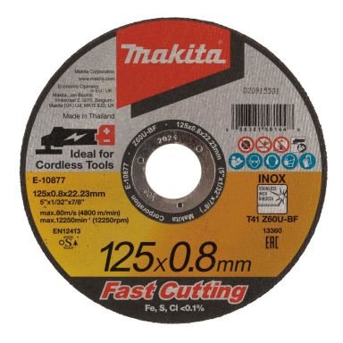 Makita E-10877-12 Katkaisulaikka 125 x 22,23 mm, 12 kpl