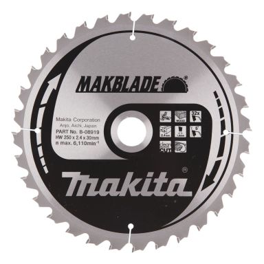 Makita B-08919 Sagblad tre, 235x30x2,4 mm