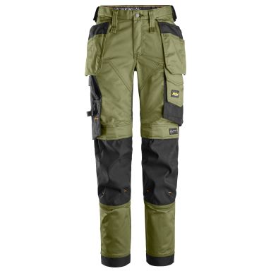 Snickers Workwear 6247-3104 Arbejdsbukser Khaki grøn/sort