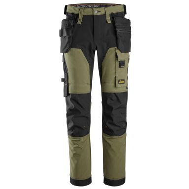 Snickers Workwear 6275-3104 Arbejdsbukser Khaki grøn/sort