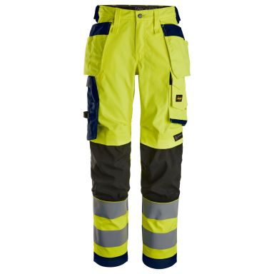 Snickers Workwear 6743 Arbeidsbukse gul, varsel