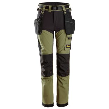 Snickers Workwear 7575-3104 Arbeidsbukser khaki grønn/svart