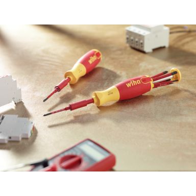 Wiha 38613 Bitsmejsel med 6 slimbits, PH/PZ/SL