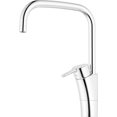 Mora MMIX II 332051 Keittiöhana ilman astianpesukoneen sulkuventtiiliä, U-juoksuputki, G3/8, kromi