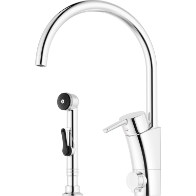 Mora MMIX II 332166 Köksblandare diskmaskinavstängning, sidohanddusch