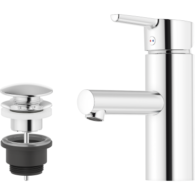 Mora MMIX II 333070 Servantarmatur med pop-up ventil, G10, krom