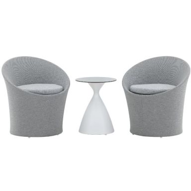Venture Home Spoga 2078-400 Caféset bord, stolar, vitt/grått