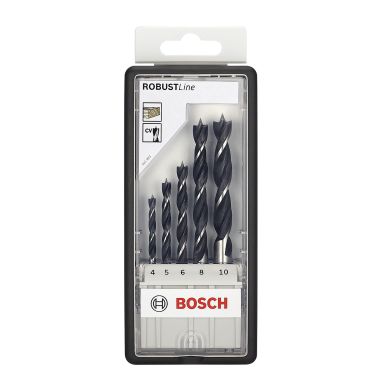 Bosch PRO Wood 2607010527 Trespiralborsett 5 deler, 4–10 mm