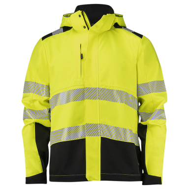 Texstar FJ87120990150 softshelljakke Hi-Vis gul/sort