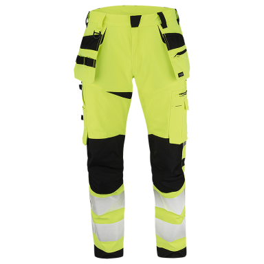 Texstar FP53120991170 Arbejdsbukser Hi-Vis gul/sort