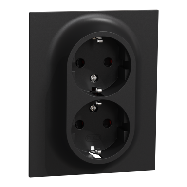 Elko EKO50074 Vegguttak 2-veis, jordet, hurtigtilkobling