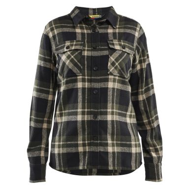 Blåkläder 321811684298L Skjorta grön/svart