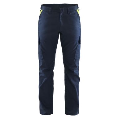 Blåkläder 1444-1832 Arbejdsbukser marineblå/gul, stretch