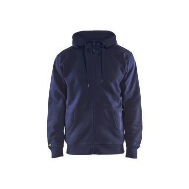 Blåkläder 336610488800XS Hettegenser marineblå, helglidelås